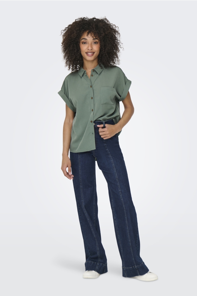 ONLHANNOVER LIFE S/S SHIRT WVN NOOS 15351855 LAUREL WREATH